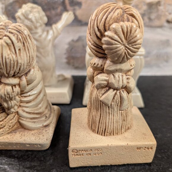 Vintage Lot Of (6) R&W Berries & Paula Whimsical Statuettes 1970's Made In USA - Picture 12 of 12